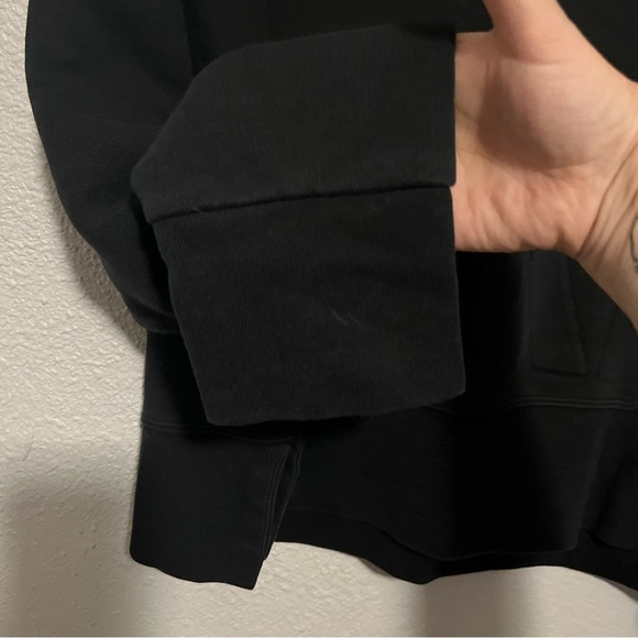 Nike Black Versa Crewneck Sweatshirt Oversized W/Side Slits Size Large - Picture 9 of 10